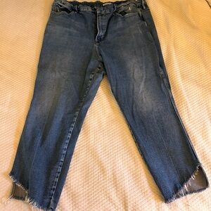 Good American curve cascade hem jeans 24